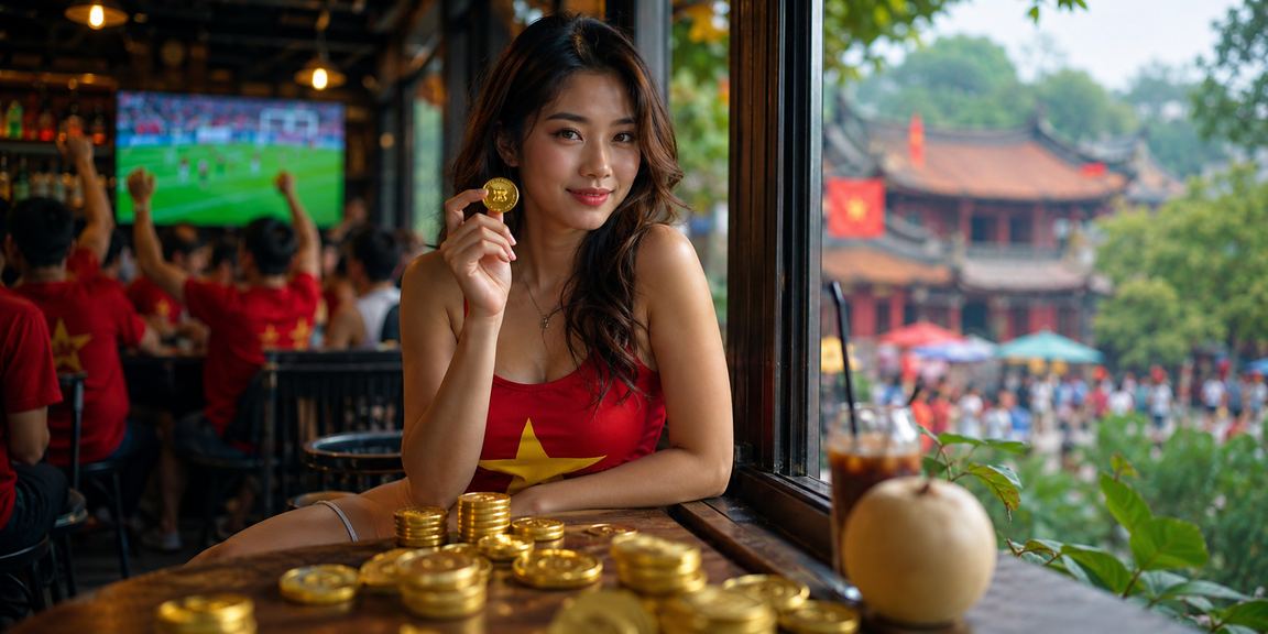Khách hàng cá cược thể thao tại quán cà phê Hà Nội